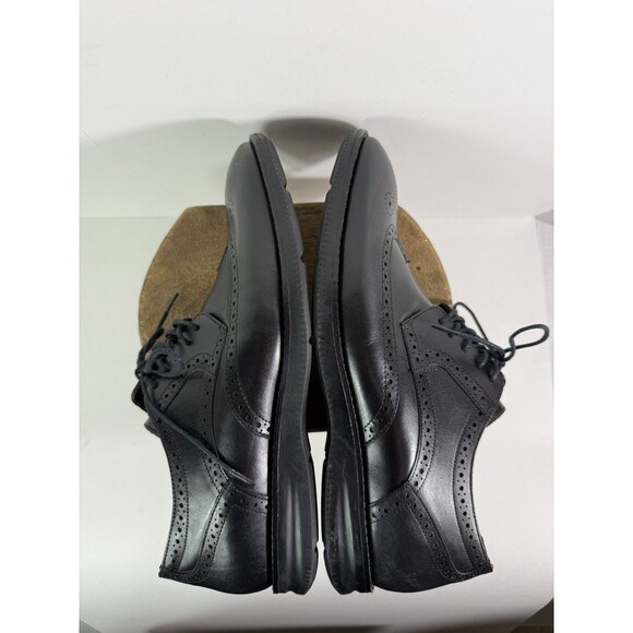 Flag Ltd Black Leather Wingtip Oxford Shoes Mens 11.5 Comfort Innoflex - Picture 8 of 10